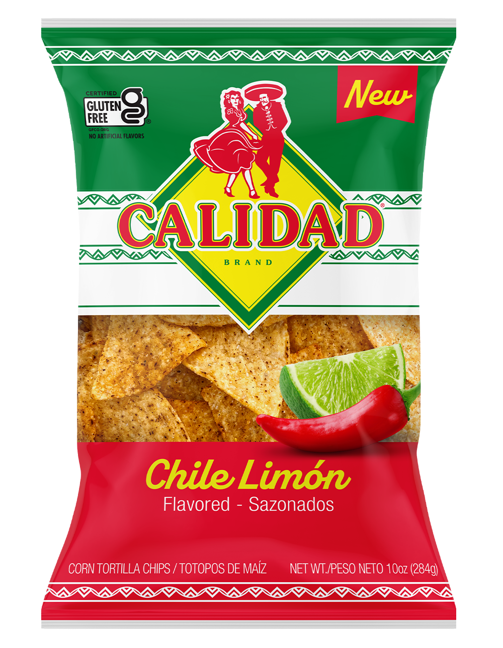 packaging for the Chile Limón Tortilla Chips product